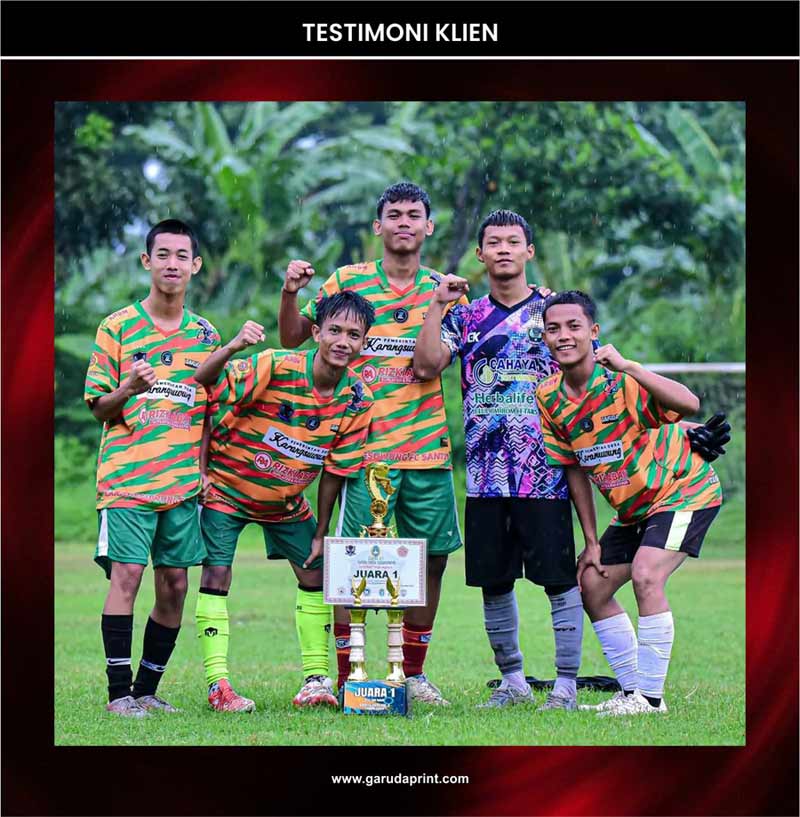 Testimoni Jersey Custom Garuda Print
